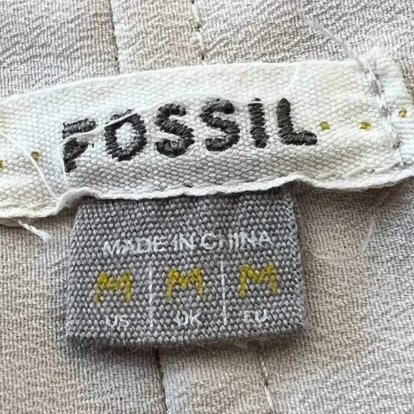 Fossil Mauve Pink Print Babydoll Dress, M - Picture 7 of 8